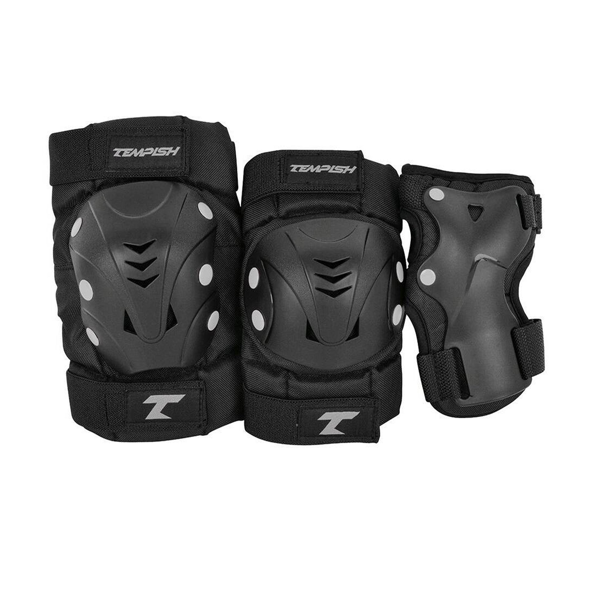 Tempish Taky Skate Pads 3-pack - Black/Grey - Roller Skates Parts and Accessories | JT Skate