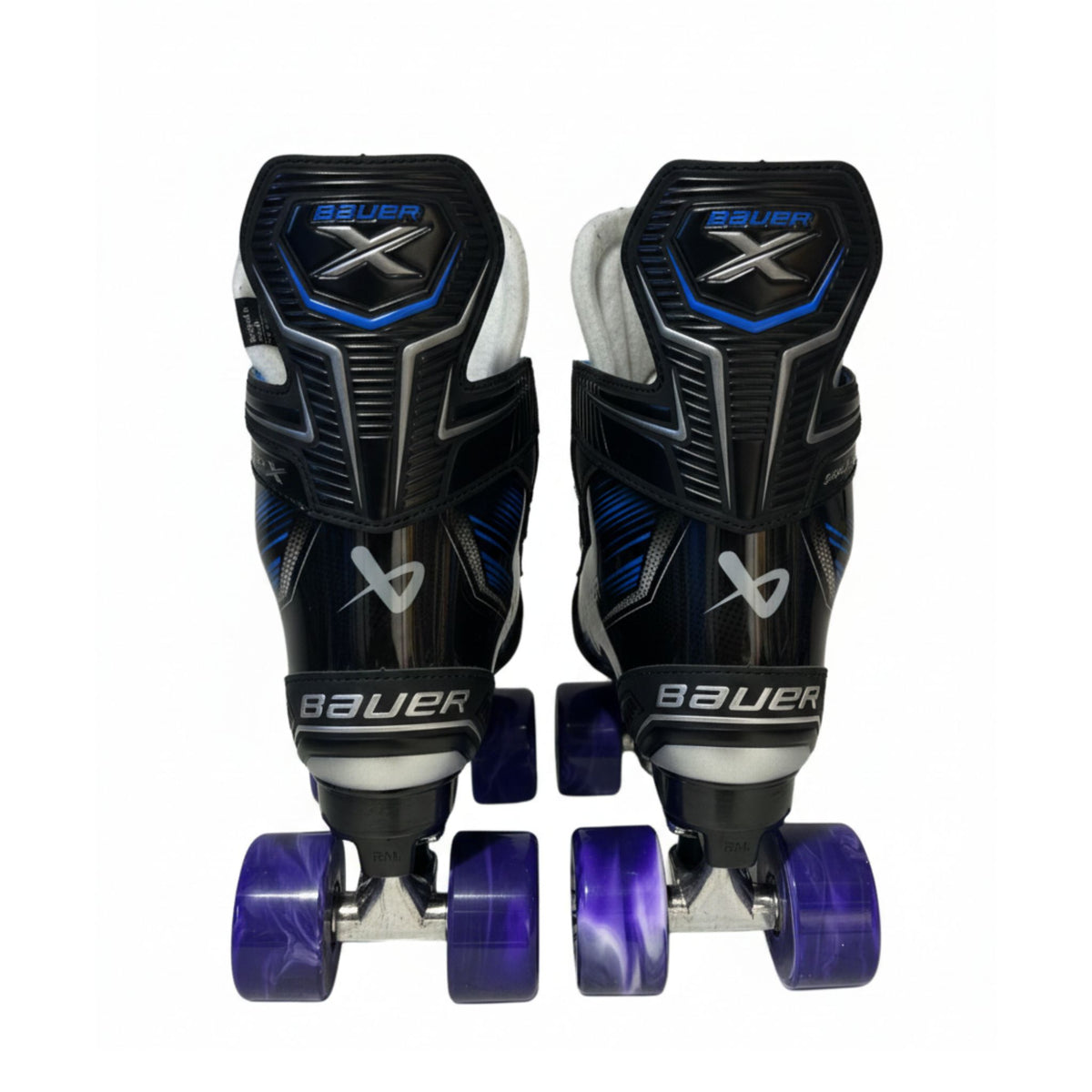 Bauer X Roller Skates with Carbon Fibre Insoles | Playmaker Plates & Air Waves Wheels - JT Skate