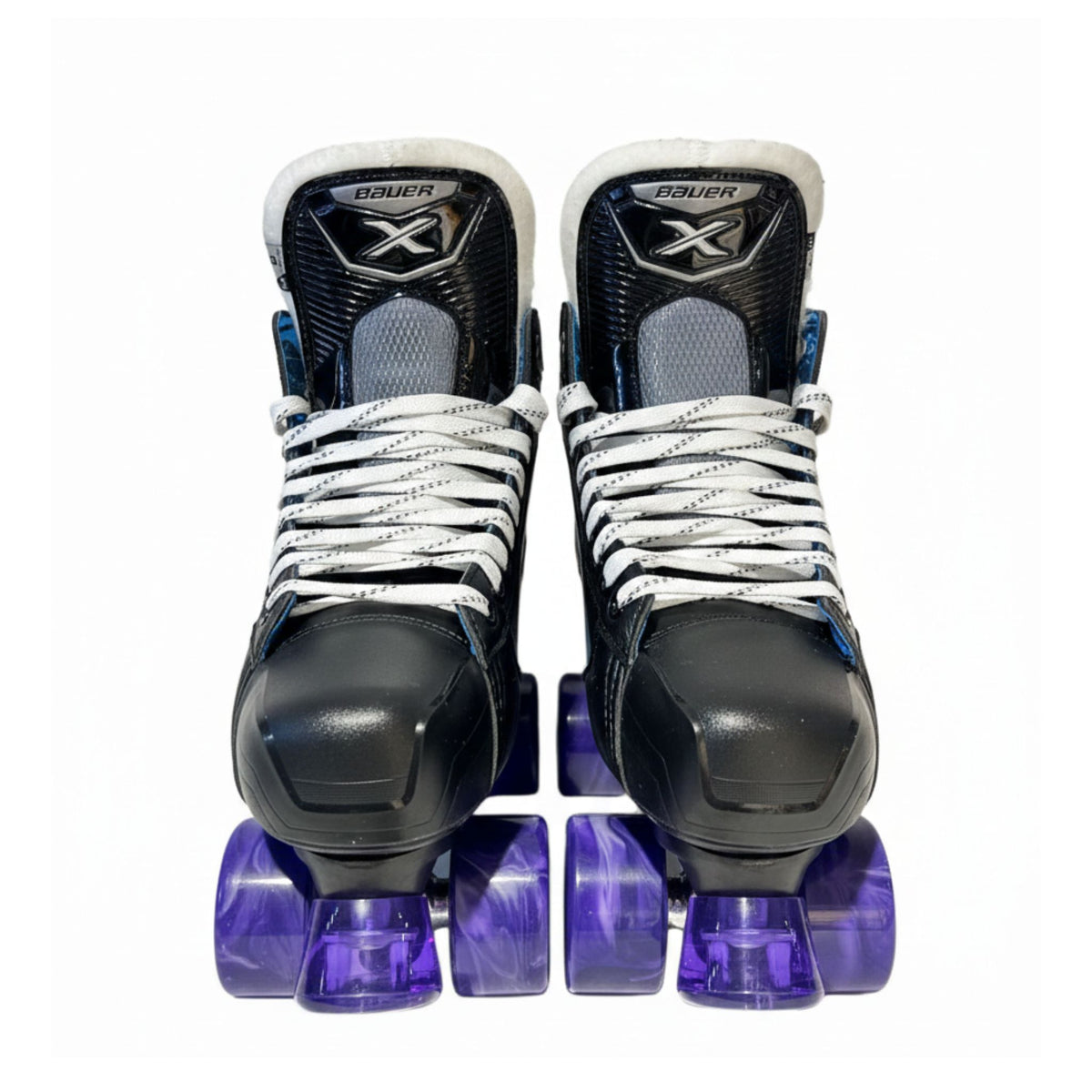 Bauer X Roller Skates with Carbon Fibre Insoles | Playmaker Plates & Air Waves Wheels - JT Skate