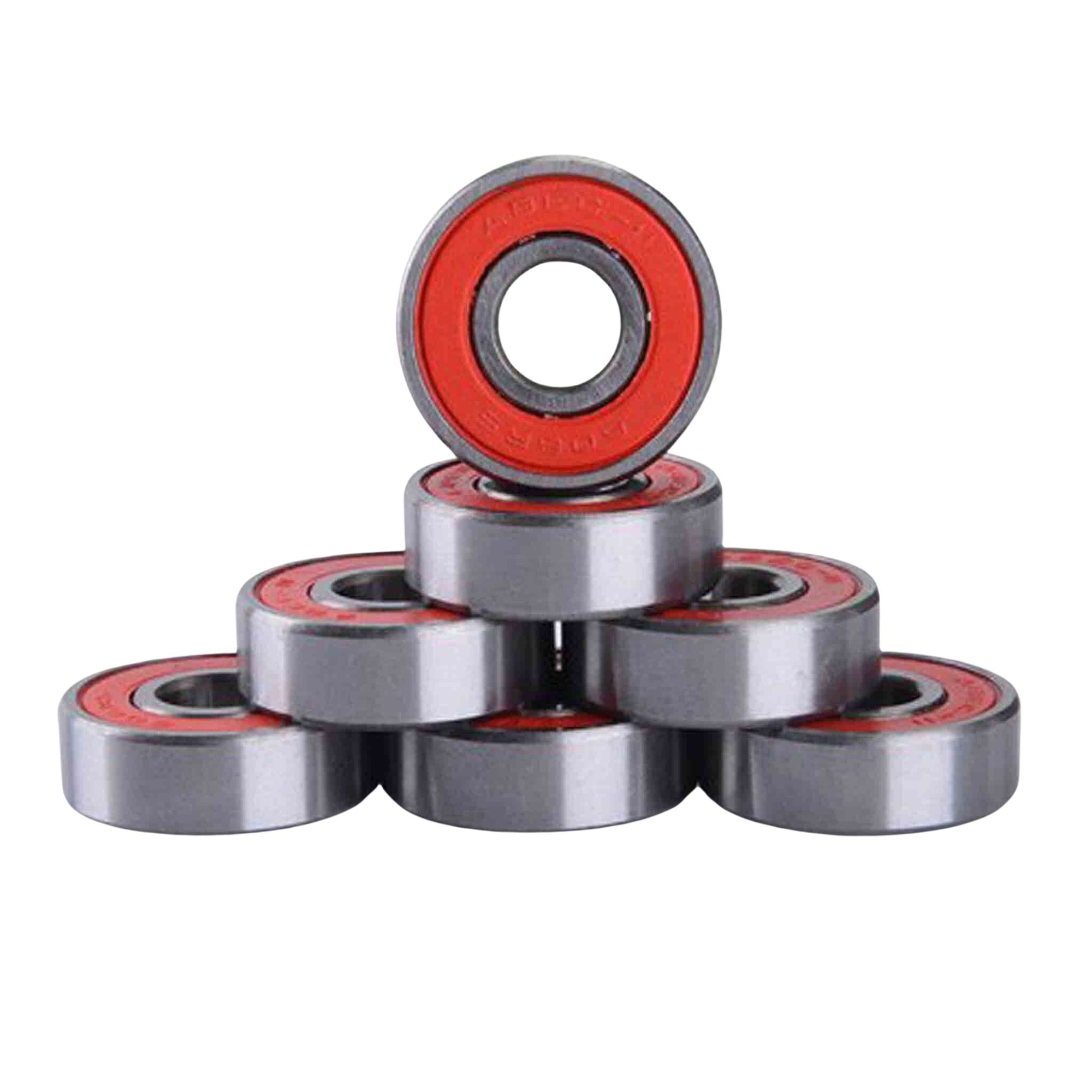 ABEC 11 Bearings Red - Set of 8 - Roller Skates Parts and Accessories | JT Skate