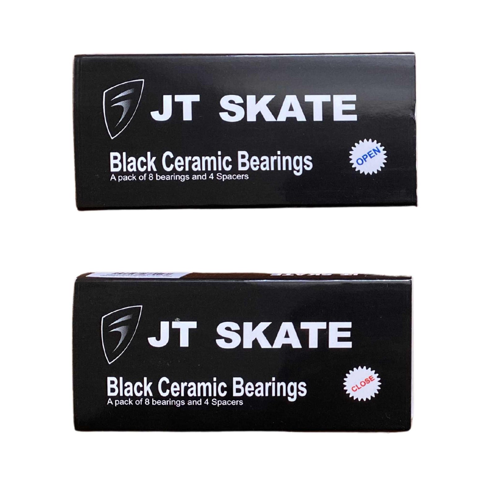 Black Ceramic High Speed 8mm Bearings - JT Skate