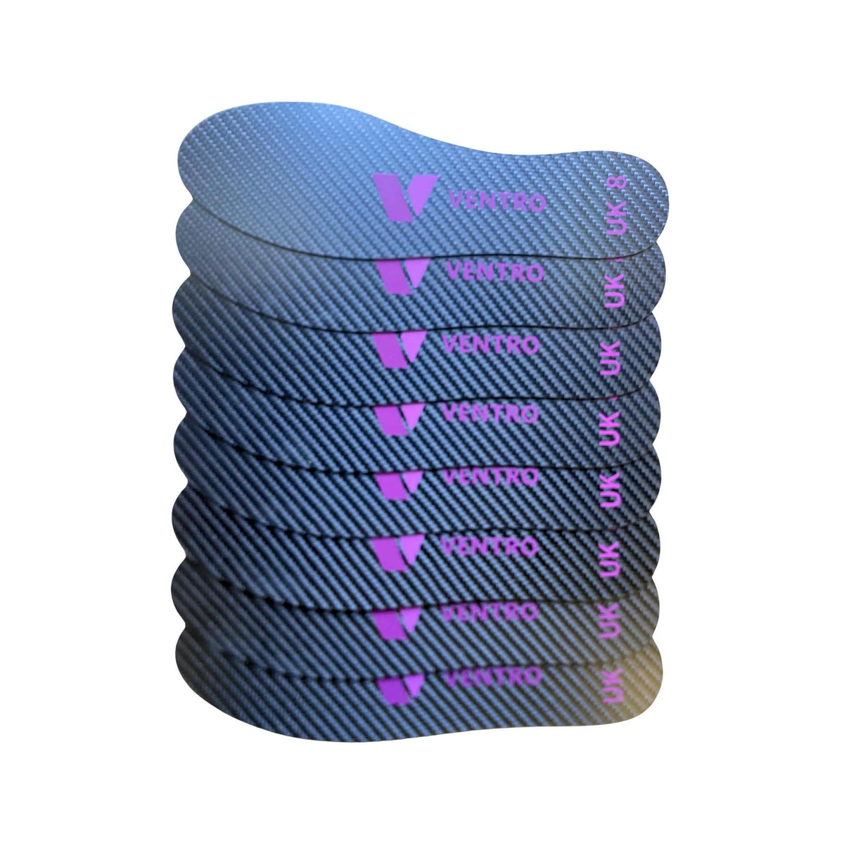 Ventro Carbon Fibre Insoles | Hard durable and Light | Made for Custom Skates - One Pair