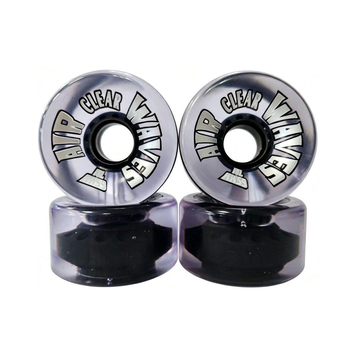 Air Waves Roller Skate Wheels 65mm 78A - Swirl | Clear | Mono Colours