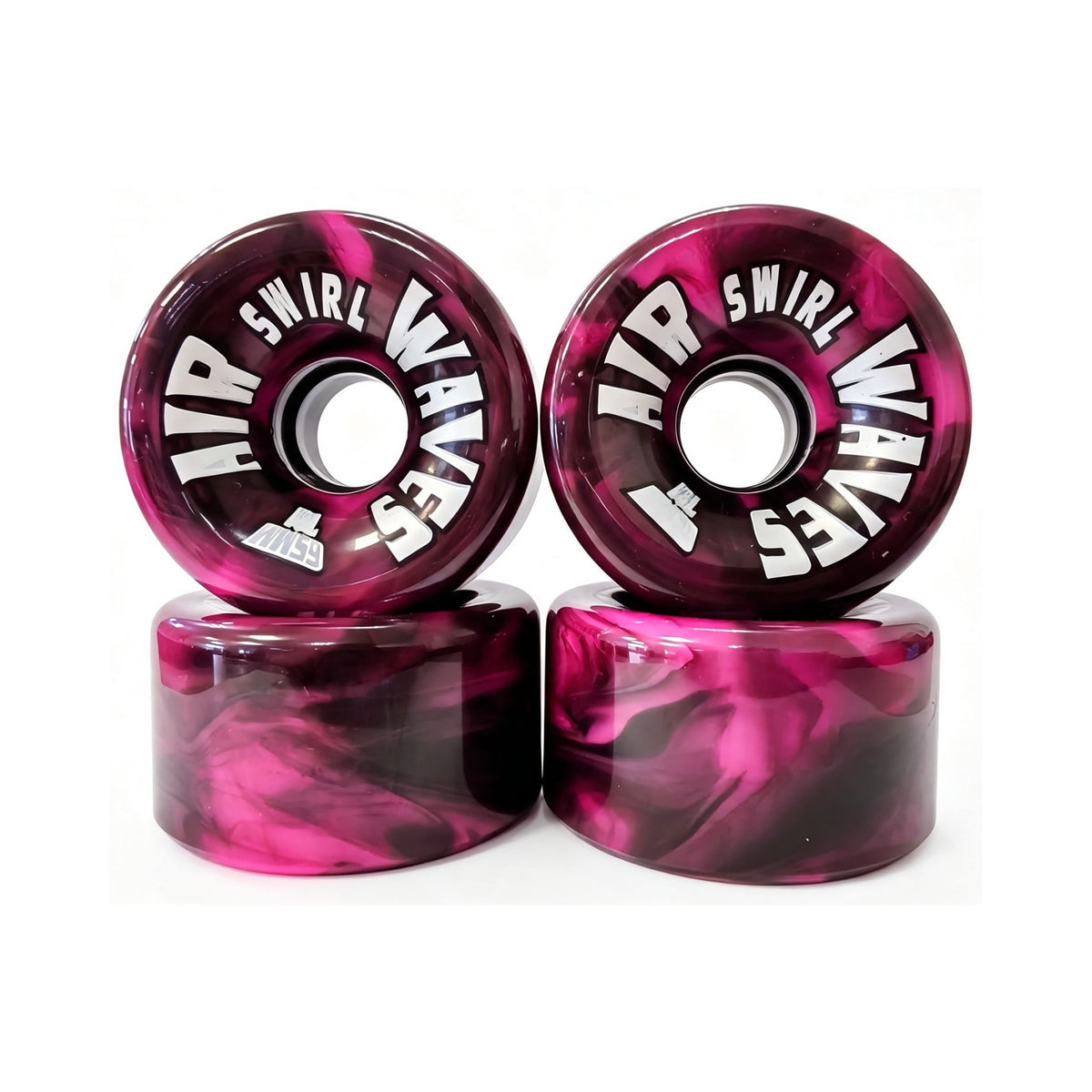 Air Waves Roller Skate Wheels 65mm 78A - Swirl | Clear | Mono Colours