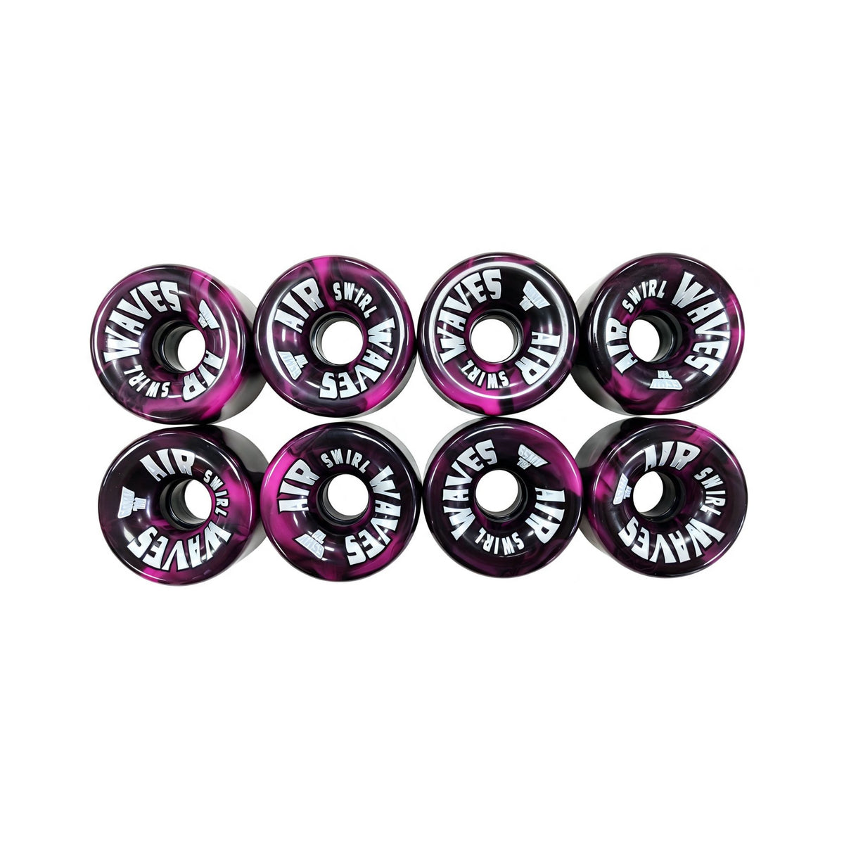 Air Waves Roller Skate Wheels 65mm 78A - Swirl | Clear | Mono Colours
