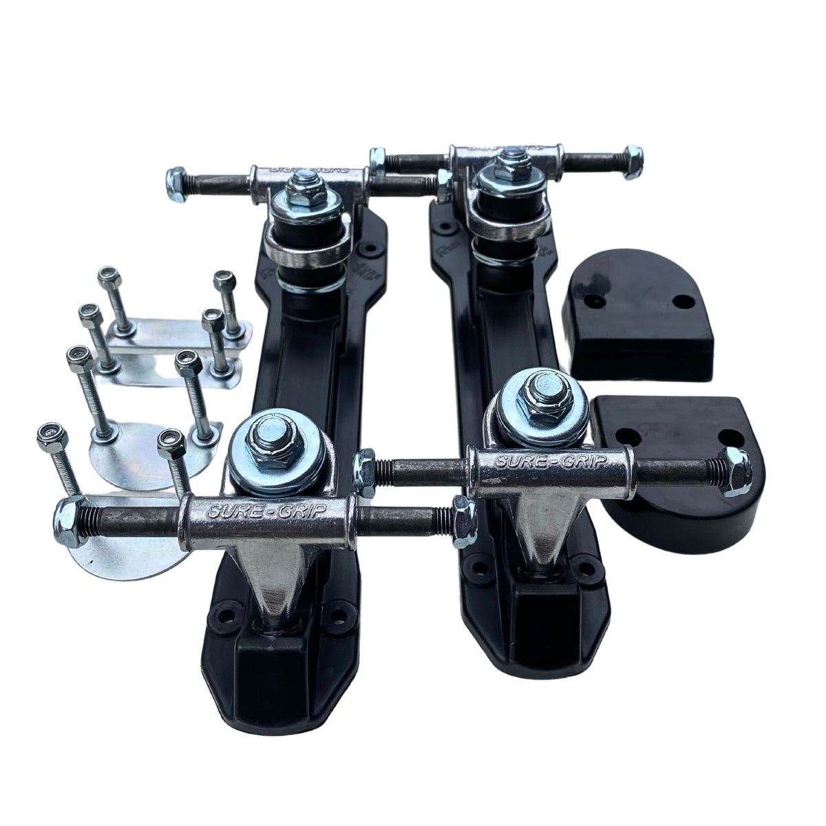 Sure Grip Rock Plates- Complete Set with Fixing Kits and Heels -Roller Skates Parts and Accessories | JT Skate