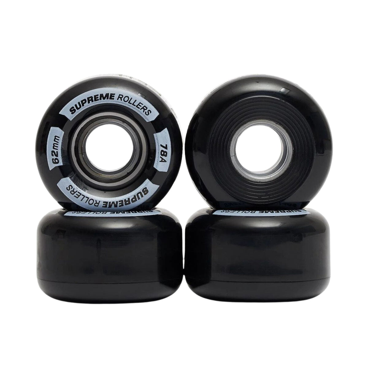 Supreme Rollers Quad Wheels 62mm/78A- Set of 4 - Roller Skates Parts and Accessories | JT Skate