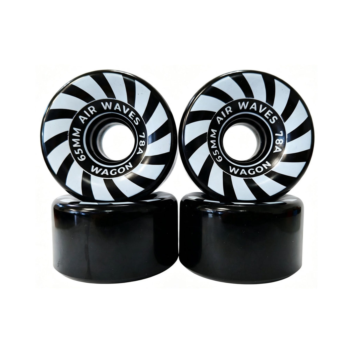 Air Waves Roller Skate Wheels 65mm 78A - Swirl | Clear | Mono Colours