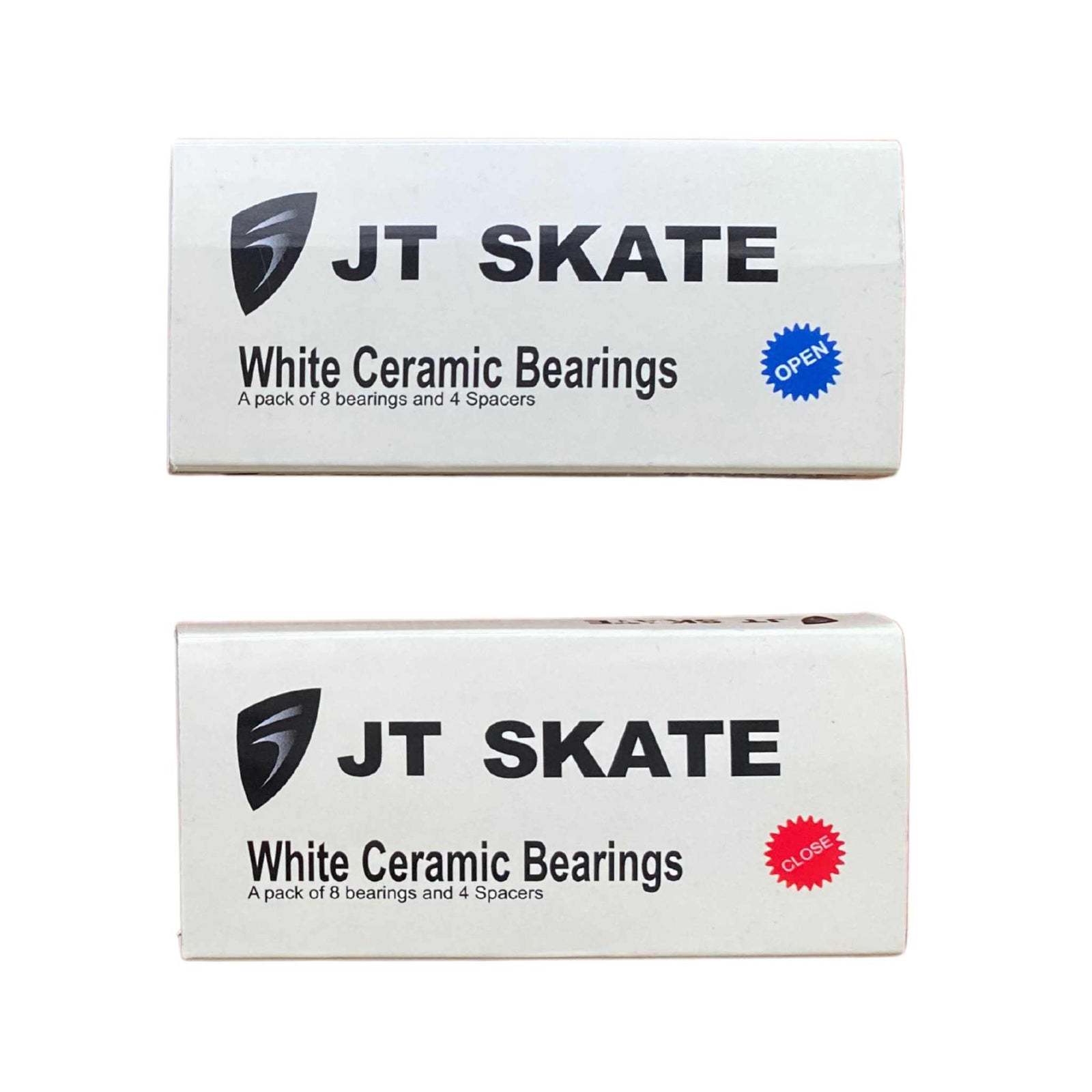White Ceramic High Speed 8mm Bearings - JT Skate