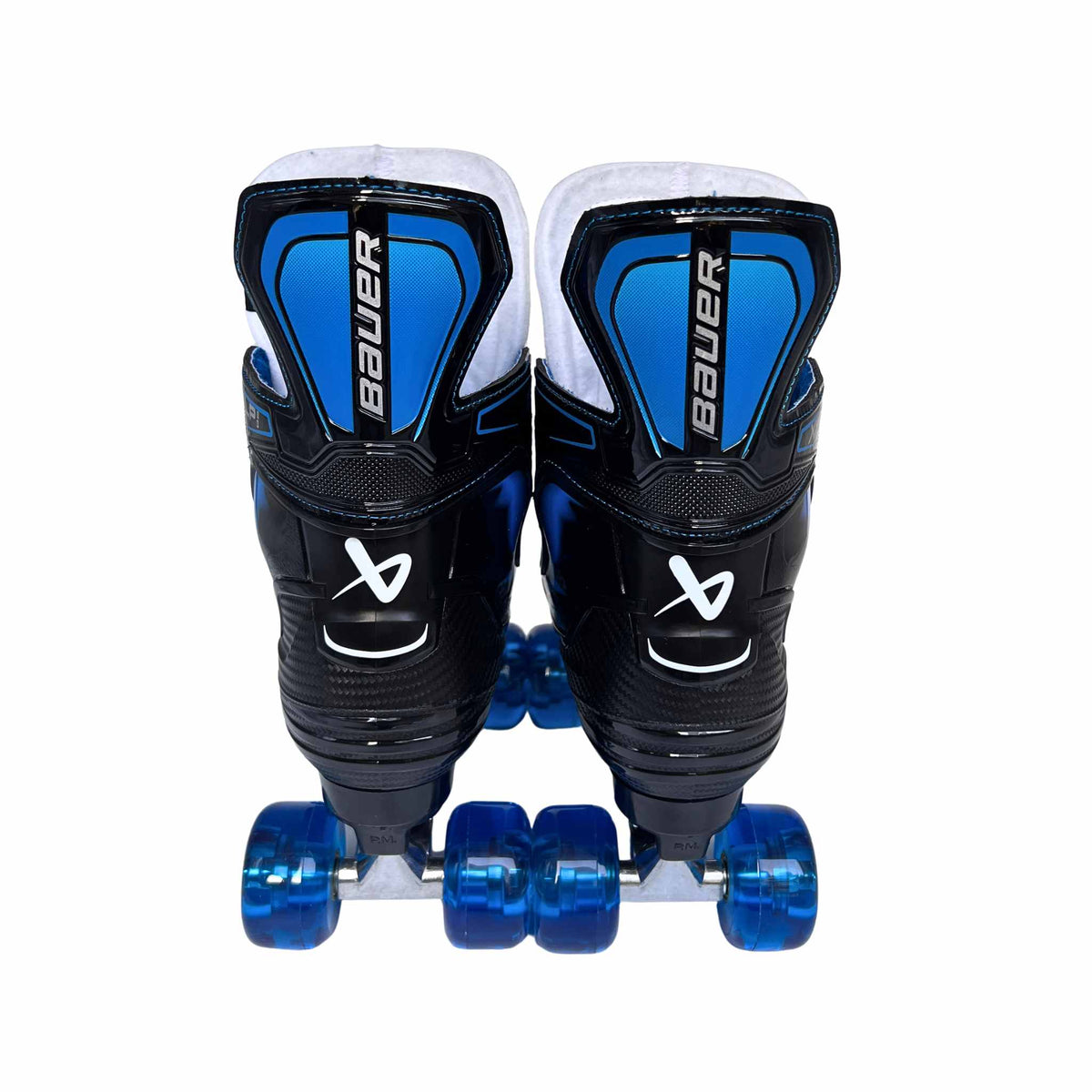 New Bauer XLP 2.0 Roller Skates with Playmaker Plates Set & Ventro Wheels