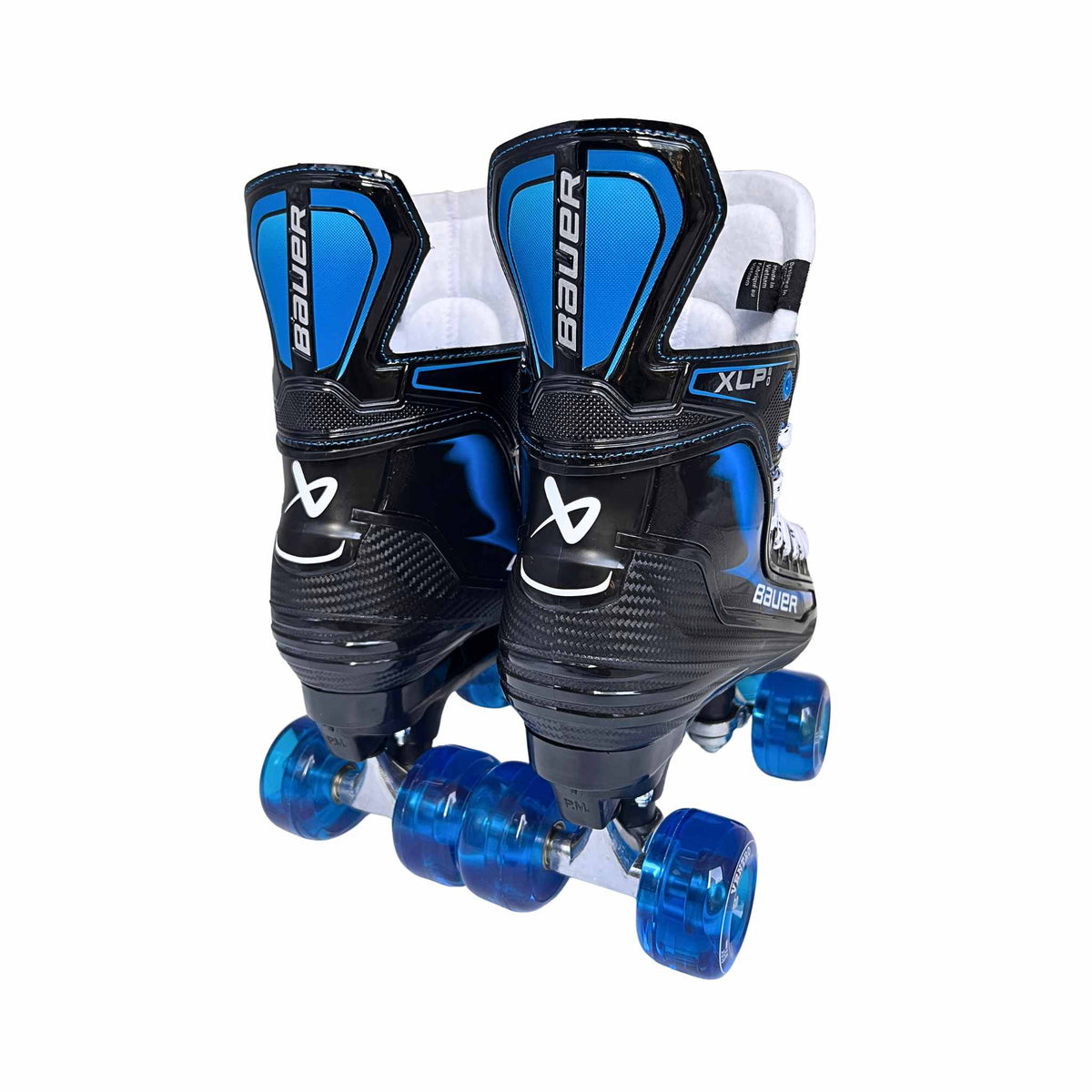 New Bauer XLP 2.0 Roller Skates with Playmaker Plates Set & Ventro Wheels