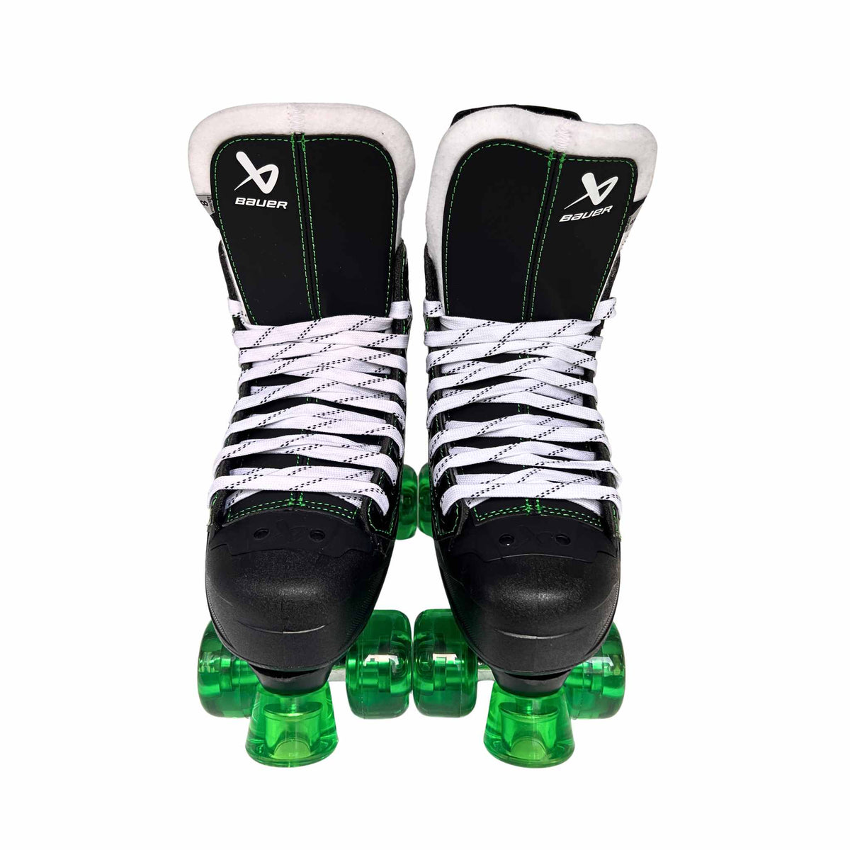 New Bauer XLS 2.0 Roller Skates with Playmaker Plates Set & Ventro Wheels