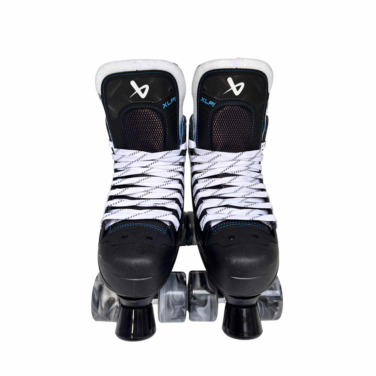 New Bauer XLP 2.0 Roller Skates with Playmaker Plates Set & Airwaves Wheels