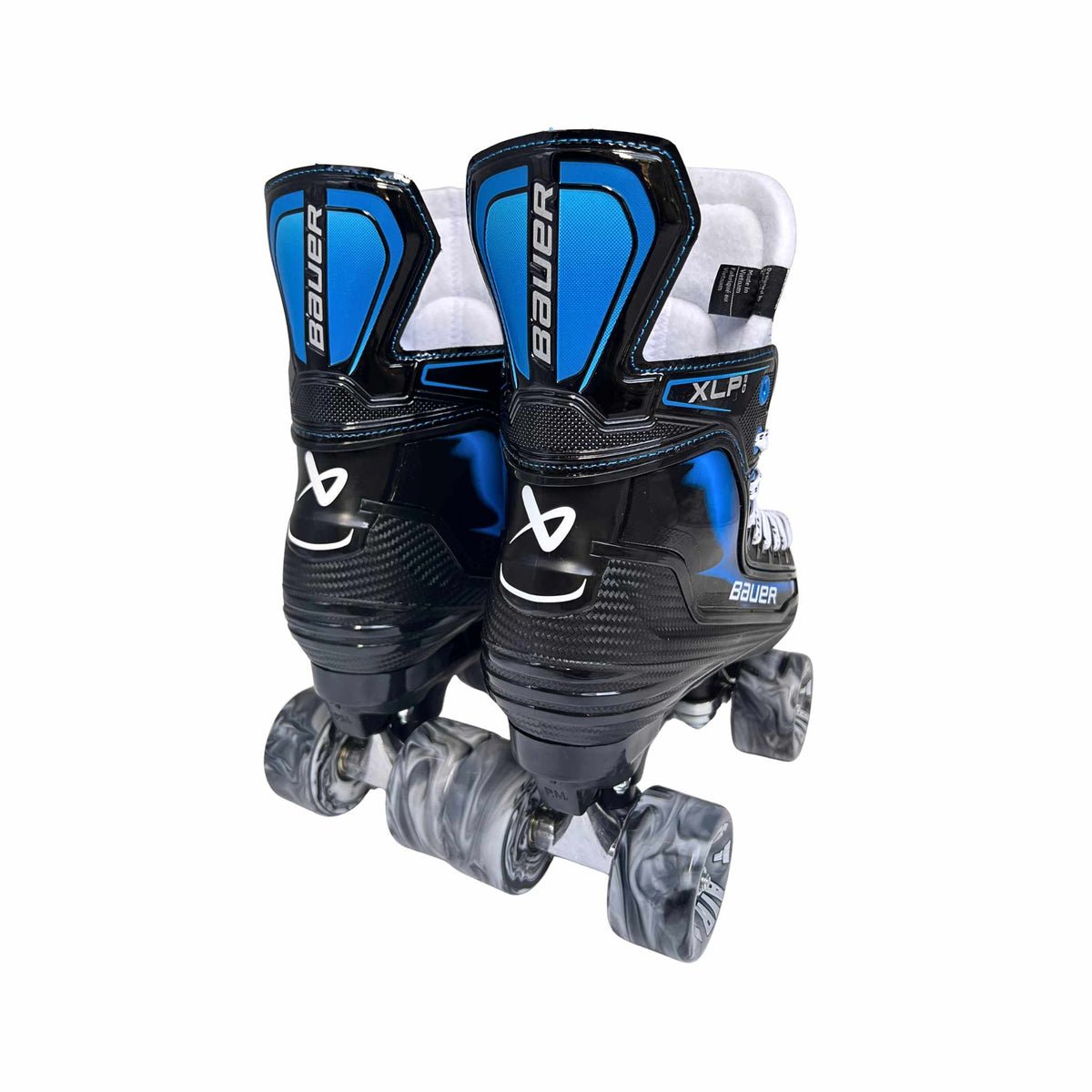 New Bauer XLP 2.0 Roller Skates with Playmaker Plates Set & Airwaves Wheels