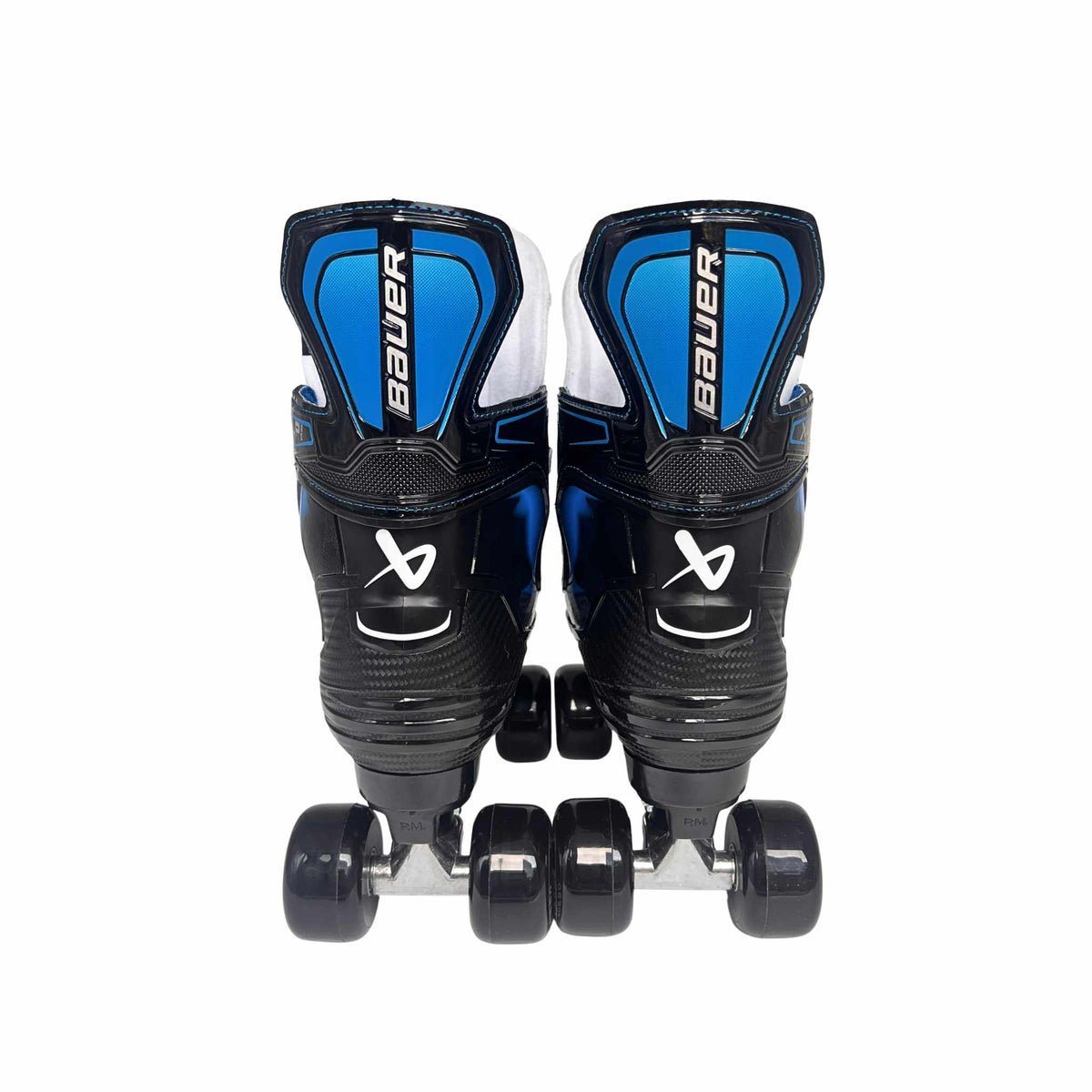 New Bauer XLP 2.0 Roller Skates with Playmaker Plates Set & Ventro Wheels