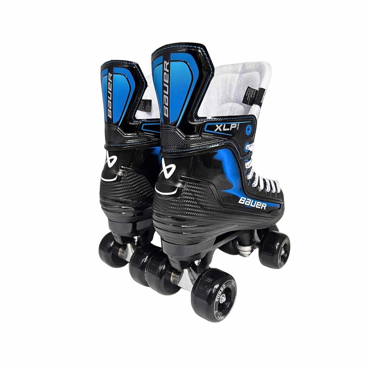 New Bauer XLP 2.0 Roller Skates with Playmaker Plates Set & Ventro Wheels