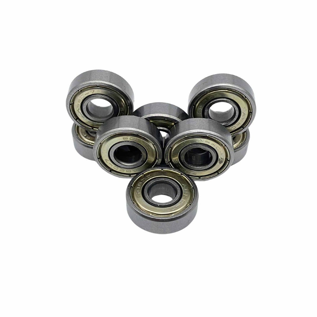 ABEC 7 Green | Black Bearings - Set of 8 - JT Skate