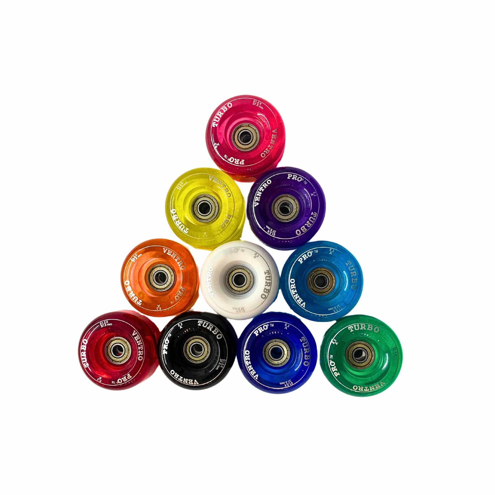 Ventro Roller Skates Wheels with ABEC 1 Bearings - JT Skate
