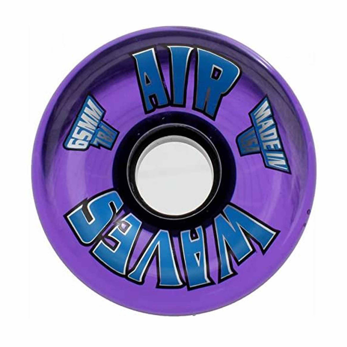 Air Waves Purple Swirl Wheels 65mm 78A - Set of 8 - Roller Skates Parts and Accessories | JT Skate