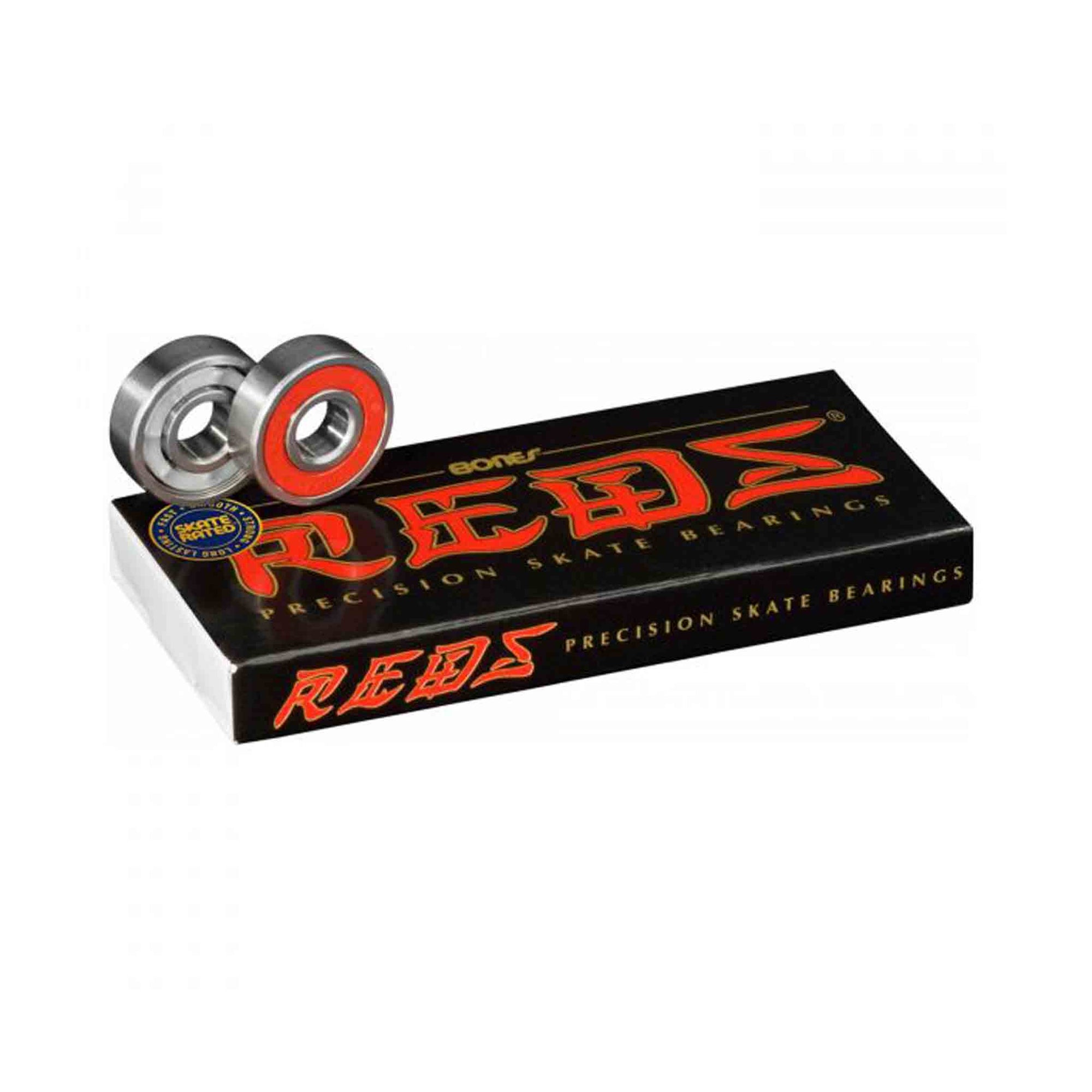 Reds Bearings Pack of 8 - Bones Reds - Roller Skates Parts and Accessories | JT Skate