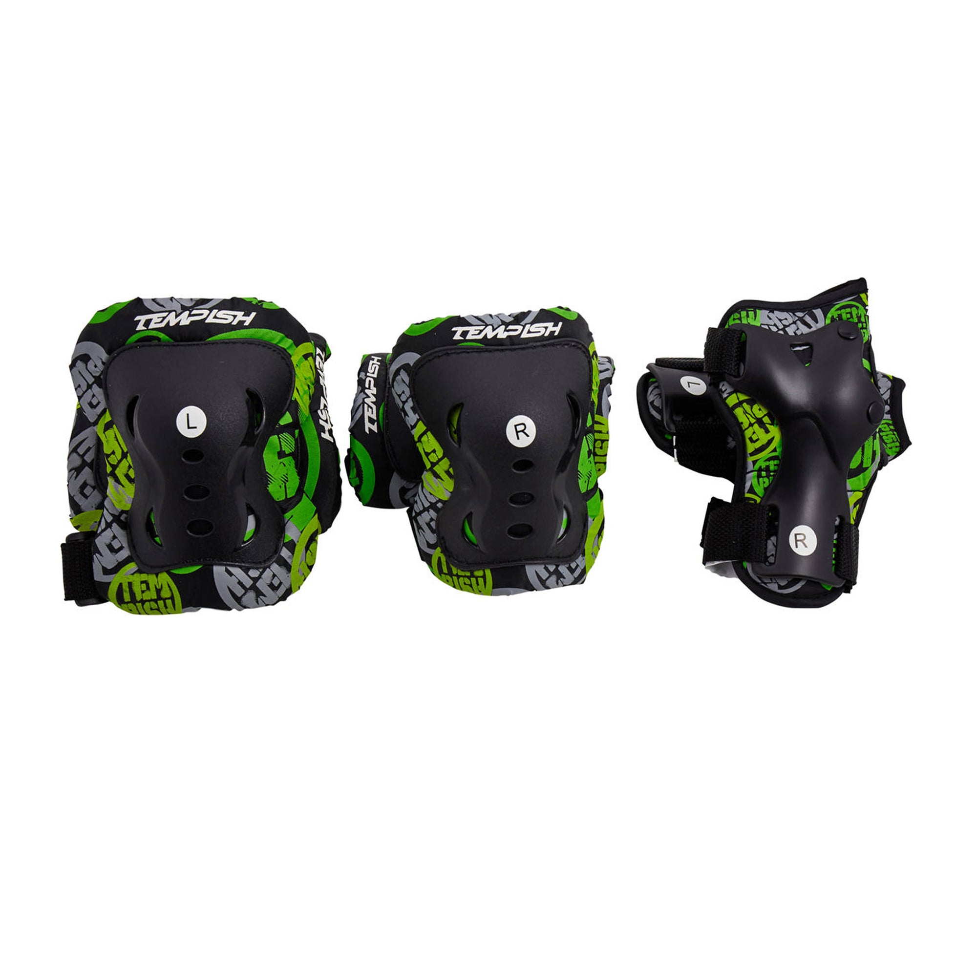 Tempish FID Kids Skate Pads 3-pack - Black - Roller Skates Parts and Accessories | JT Skate