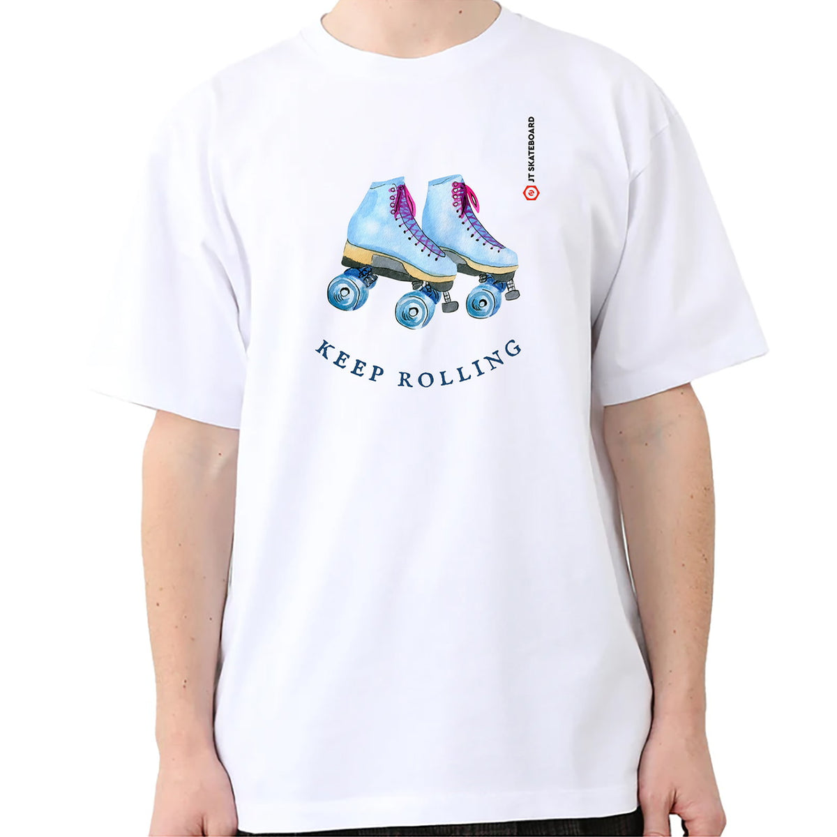Keep Rolling | Relaxed Loose Fitting T-Shirts - JT Skateboard - JT Skateboard