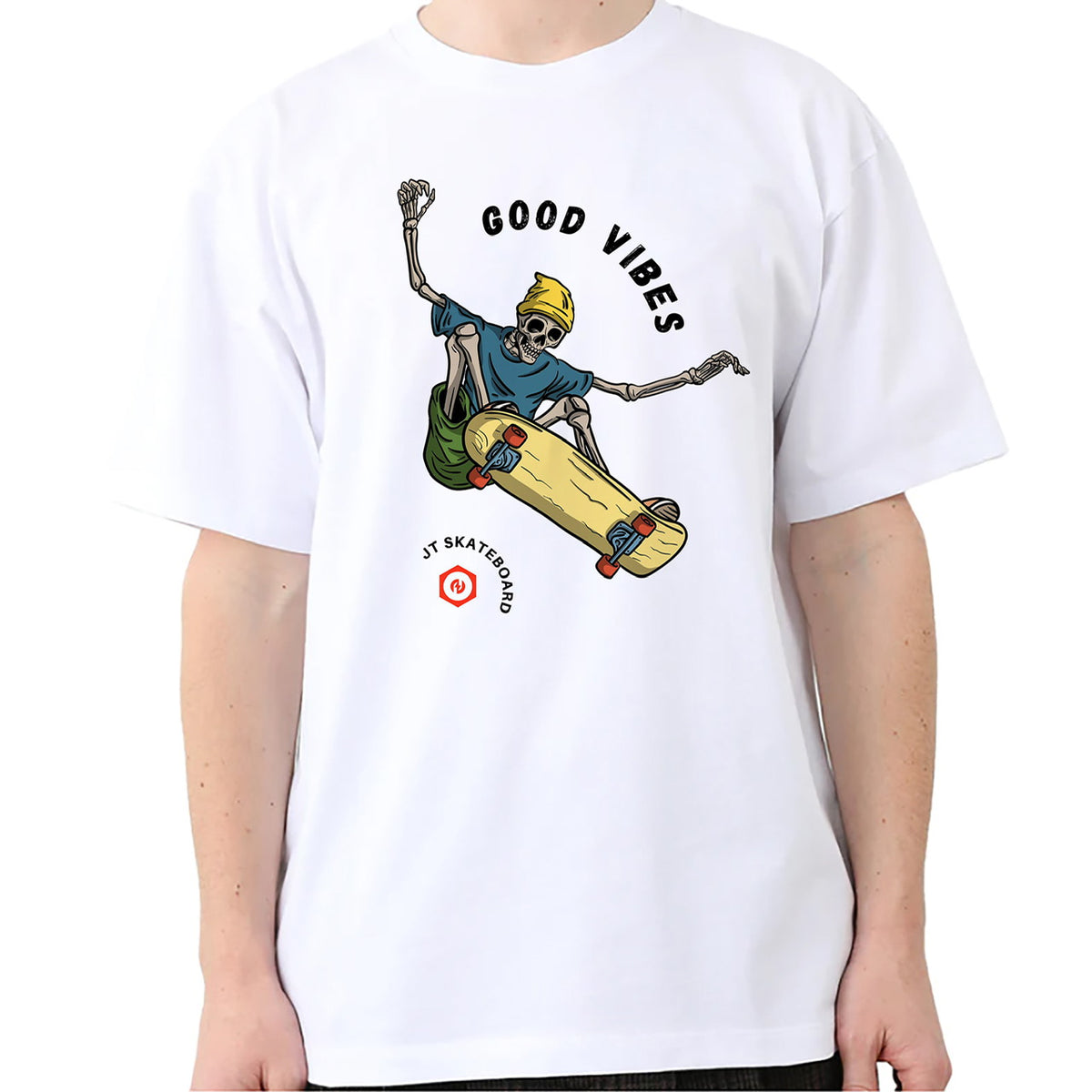 Good Vibes | Relaxed Loose Fitting T-Shirts - JT Skateboard - JT Skateboard
