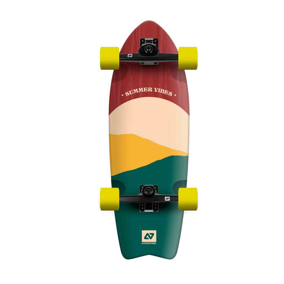 Sun Red Complete Surfskate 28&quot; - JT Skateboard