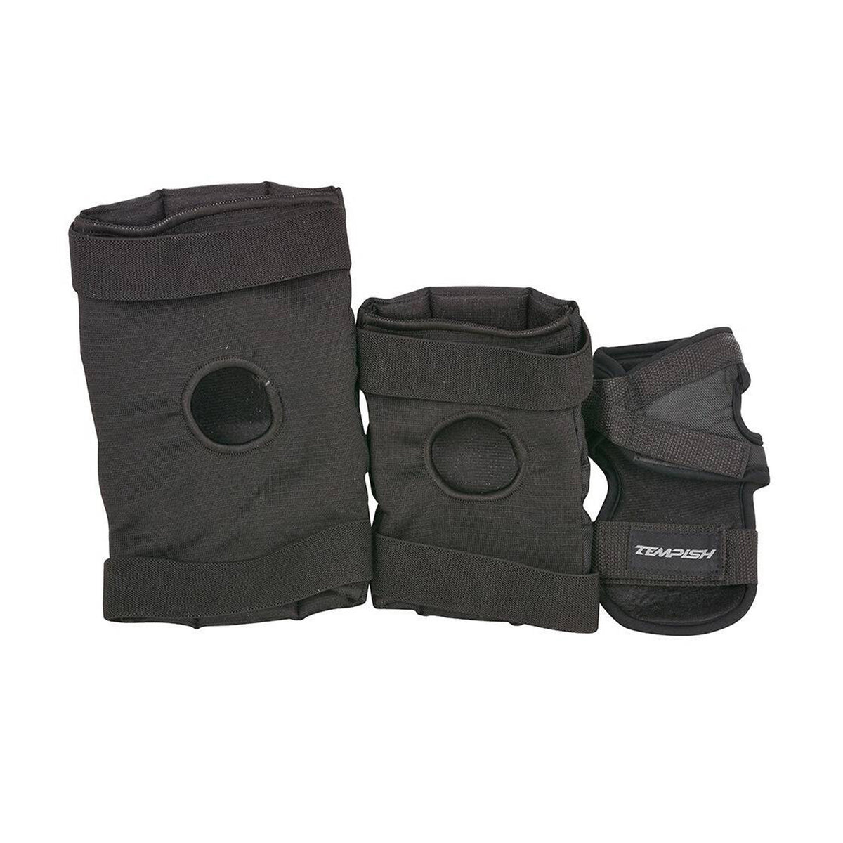 Tempish Taky Skate Pads 3-pack - Black/Grey - Roller Skates Parts and Accessories | JT Skate