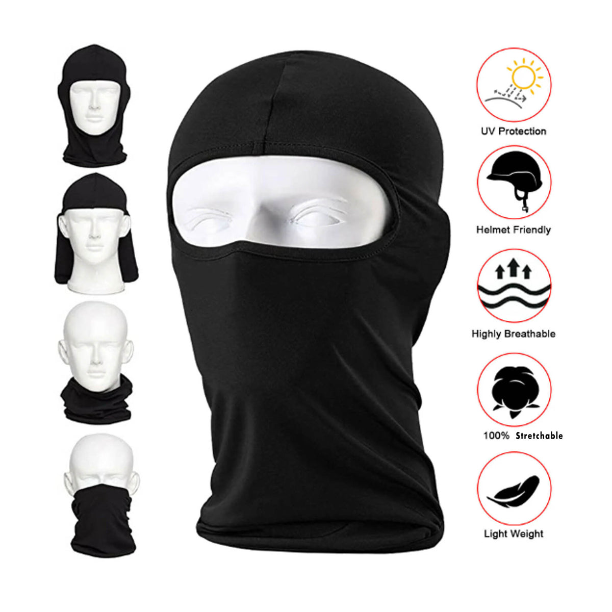 Ultra thin Lightweight Balaclava - Sports &amp; Outdoors - Adult - JT Skateboard