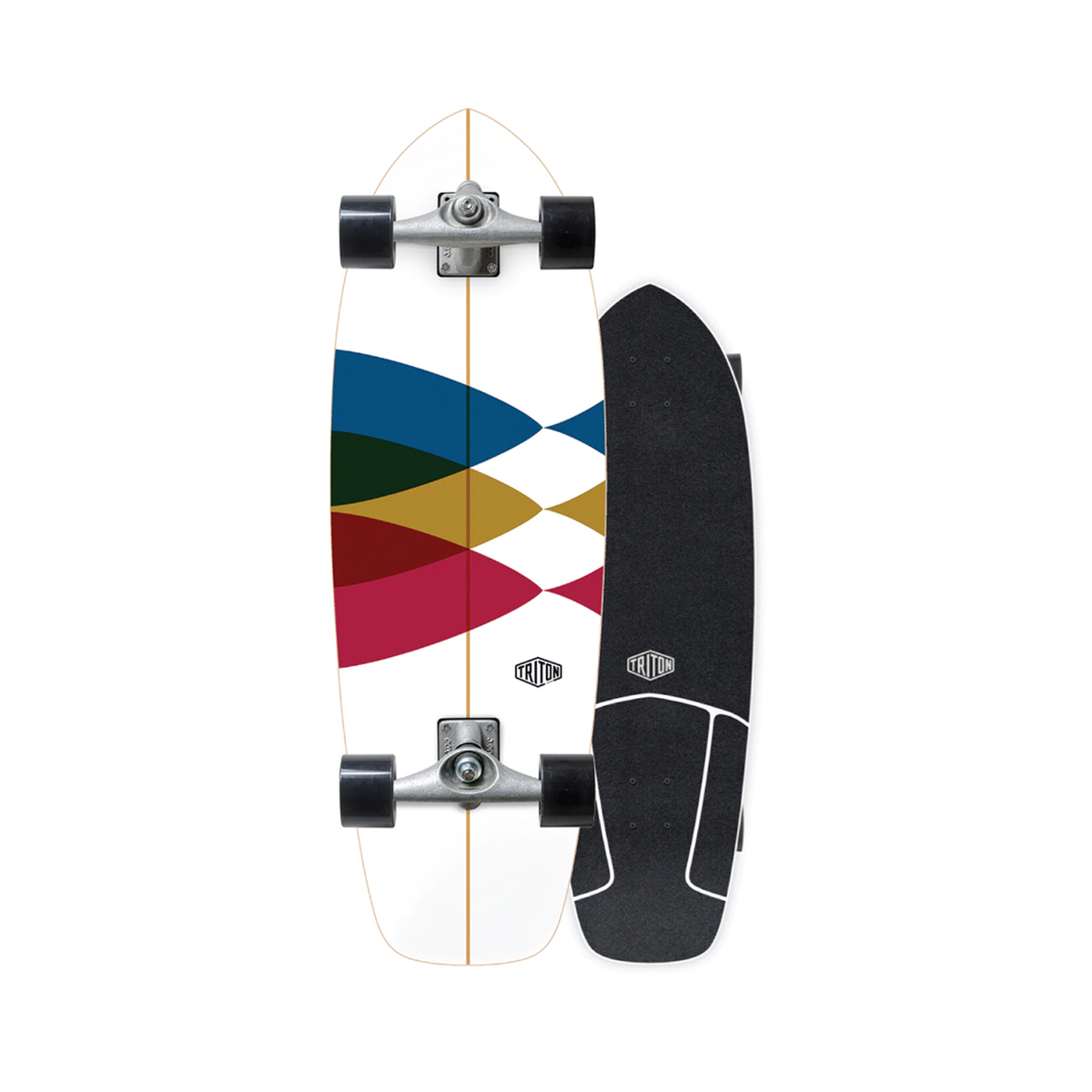 Triton - 30&quot; Spectral Surf Skateboard - CX Complete - JT Skateboard